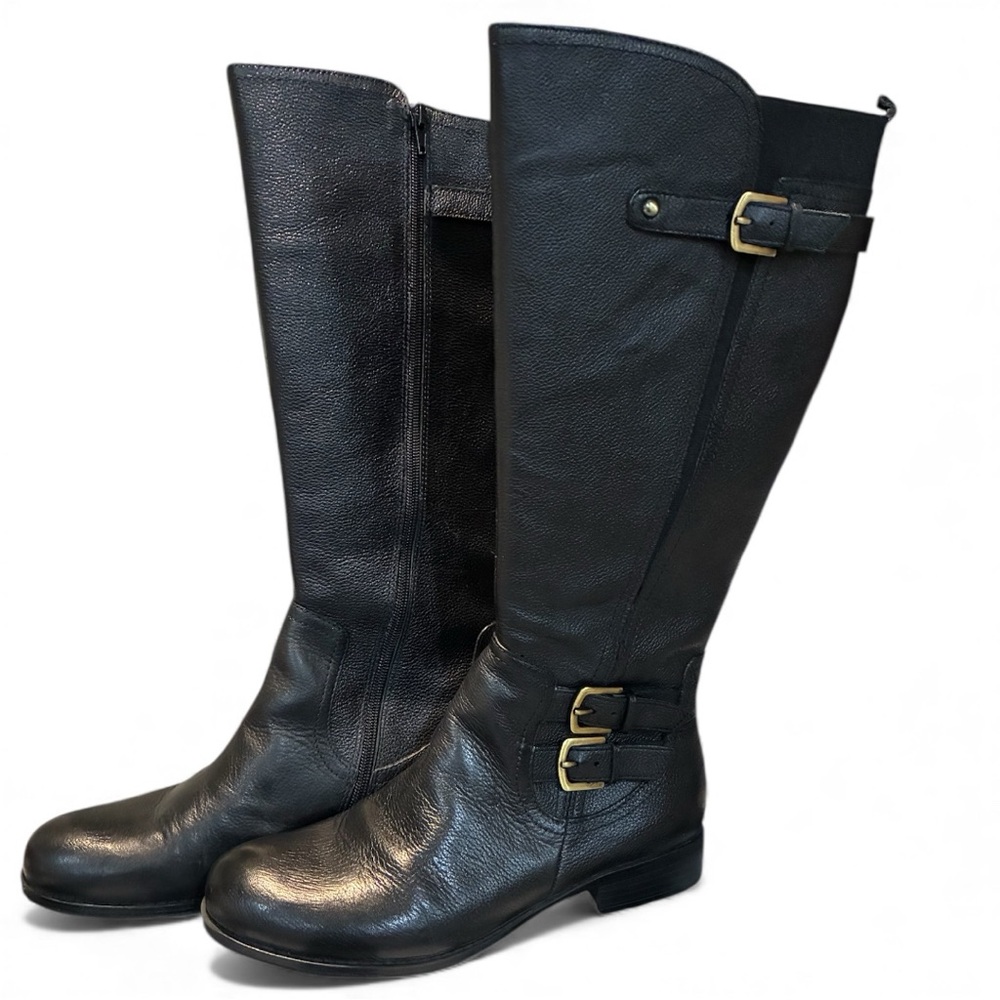 Naturalizer Wide-Calf Leather Boots